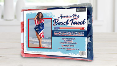american flag beach towel