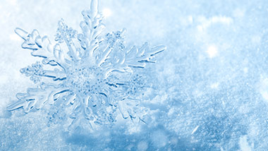 Snow on a Window